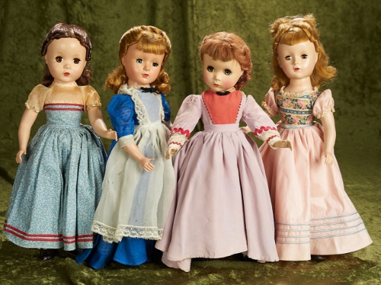 14" Set, Four Little Women with original tagged costumes