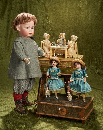 5 German all-bisque miniature doll, model 130, with pretty costume.  $300/400, Art, Antiques & Collectibles T…