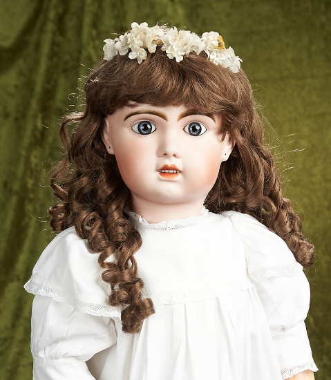 30" French bisque bebe Jumeau, size 13, with deep blue eyes. $1200/1500