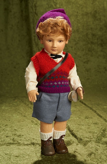 16" American felt "Scott" from "Little Children" series by R. John Wright, 1985. $600/800