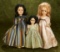 Three American composition dolls by Madame Alexander in original tagged costumes.