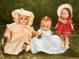 Three American composition dolls including Betty Butin-nose by Effanbee