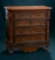 Fine Walnut Chest of Drawers with Refined Carvings 500/700