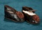 Pair of French Bebe Doll Shoes for Jumeau, Size 3 200/300