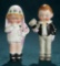Amusing German All-Bisque Bride and Groom with Sculpted Costumes 400/500