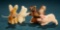 Four Miniature German Mohair Animals by Steiff 500/700