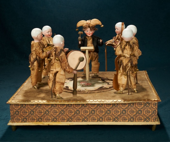German Musical Mechanical Toy "The Seven Musician Orchestra" by Zinner and Sohne 3500/4800