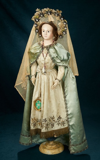 Important French Paper Mache Poupee in Original Costume with Provenance 3500/4500