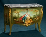 French Maitrise Model Bombe Chest with Hand-painted Scenes 600/800