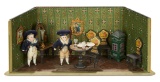 German Miniature Dollhouse Room in Rare Petite Size 800/1200