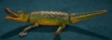 American Carved Wooden Glass-Eyed Alligator by Schoenhut 500/700