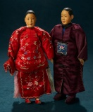 Chinese Wooden Bride and Groom by Door of Hope Mission 800/1100