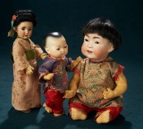 German Bisque Portrait of Asian Child, Model 1329, by Simon and Halbig, Rare Petite Size 800/1000