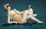 German All-Bisque Bathing Beauty with Pup by Galluba & Hoffman 800/1100