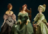 Three Petite German Portrait Ladies by Lilly Baitz 500/700