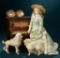Two French Miniature Salon Display Dogs 500/700