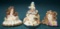 Three German Bisque Novelties with Seashell Decorations 400/500