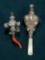 Two Elaborate Victorian Silver and Coral Baby Rattles 500/700