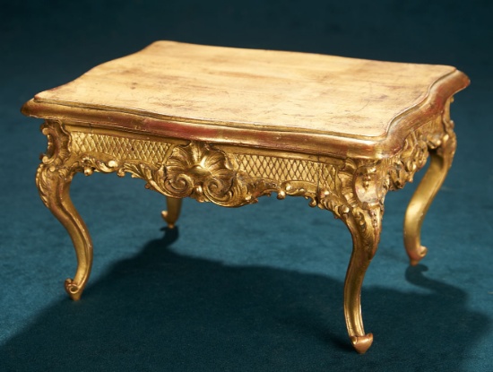 French Wooden Doll’s Table with Gilded Finish 600/900