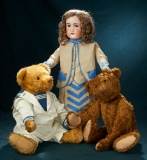Early Vintage Golden Mohair Teddy Bear in Mariner Costume 600/800