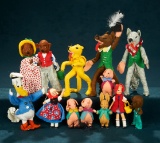 Wonderful Large Collection of German Cloth Storybook Dolls and Animals by BAPS 1200/1500
