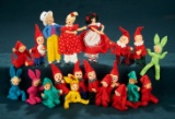 Collection of German Cloth Miniature Children, Dwarves and Elves by BAPS 500/700
