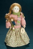 English All-Bisque Portrait Doll 
