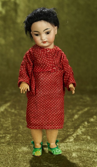 11" German bisque portrait of Asian child, model 1129, by Simon and Halbig $700/900