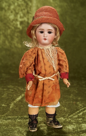 13" German bisque child doll, model 1349, by Simon and Halbig for Dressel. $400/500