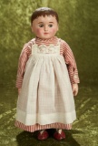 American cloth doll with rare brown painted hair and eyes by Martha Chase. $600/800