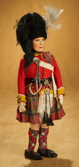 English Cloth Portrait of King Edward VIII in Ceremonial Scottish Costume 400/500