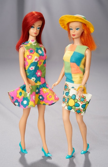 "Color Magic" and "Fashion Queen Barbie" in Original Costumes, 1967 400/600