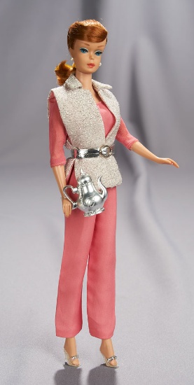Red-Haired Barbie with Side-Swirl Ponytail in "Invitation to Tea", 1965 300/400