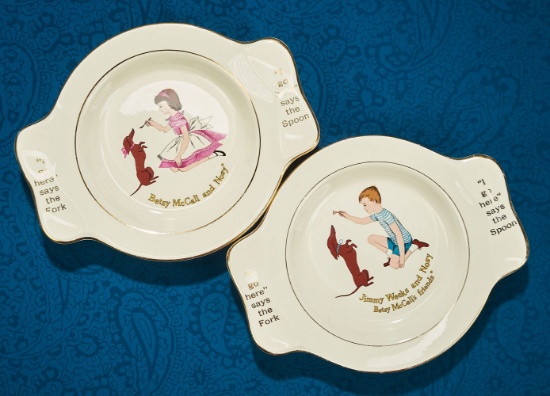 Betsy McCall and Jimmy Weeks Feeding Dish Sets 100/200