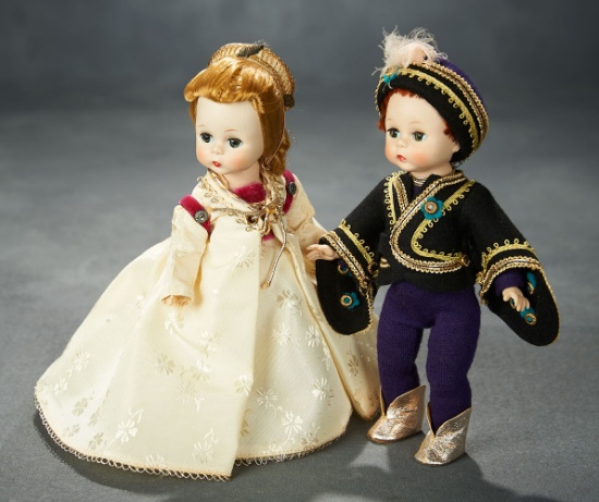 Pair, Alexander-Kins Romeo and Juliet in Elaborate Renaissance Costumes, 1955 600/800