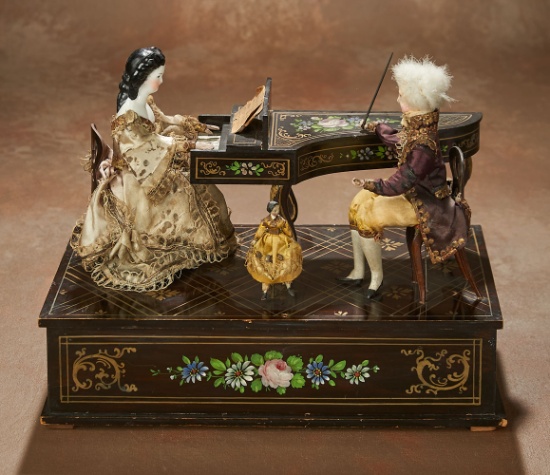 Early 19th Century Musical Vignette "Lady at Her Music Lessons", Rzebitschek 7000/9000