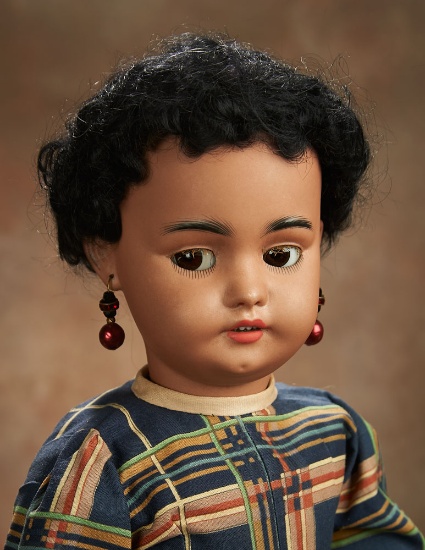 German Brown-Complexioned Bisque Flirty-Eyed Child, 1039, Simon and Halbig 1100/1300