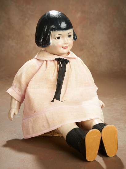American Composition Celebrity Doll "Baby Peggy" by Amberg 500/700