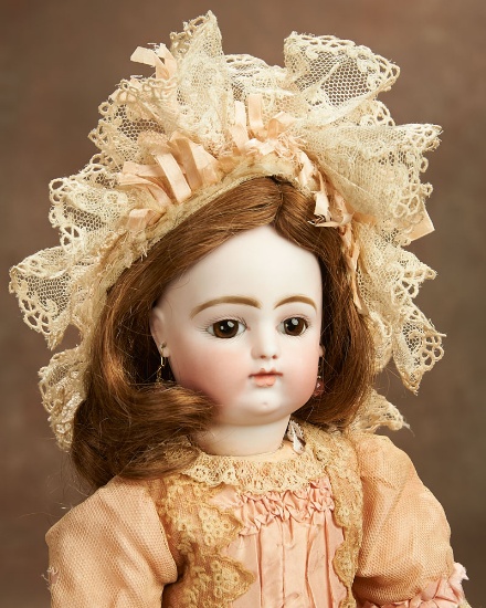 Early Period French Bisque Bebe, Rabery and Delpheiu, Block Letter Markings 3200/3800