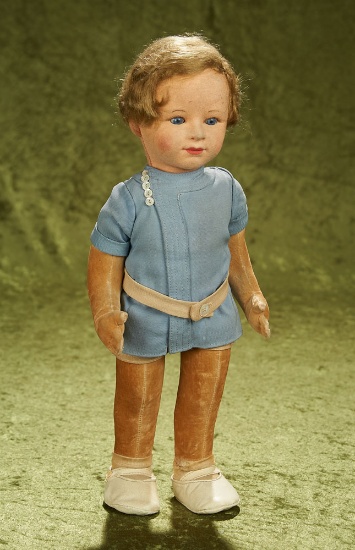 15" English felt portrait doll of Prince Edward by Chad Valley