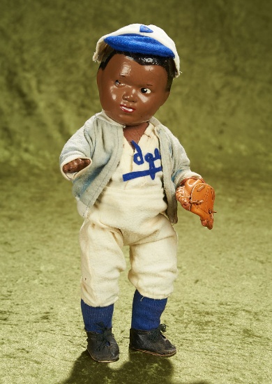 13" American composition "Jackie Robinson" doll by Allied Grand