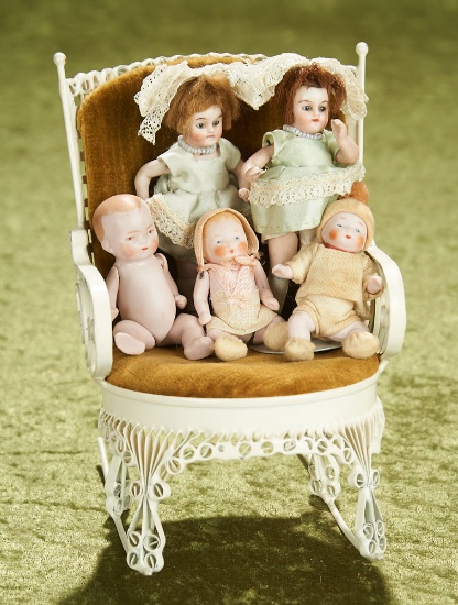 German all-bisque miniature dolls