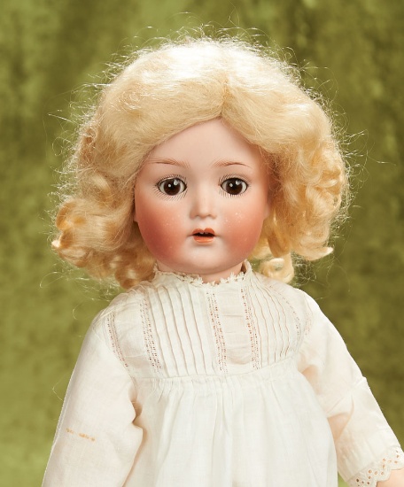 18" German bisque doll by Cuno and Otto Dressel with original flapper body. $400/500