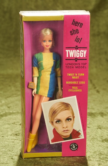 Twiggy doll by Mattel, 1967.