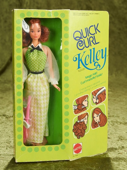 Quick Curl Kelley doll, Mod Barbie friend, 1973.
