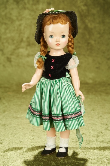 14" Blond Braided Binnie Walker, 1954