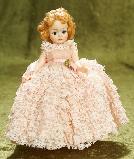 10" Cissette "Melinda" in a tiered pink gown, 1969