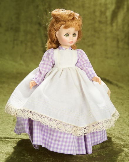 12" Meg of "Little Women" in lavender and white gingham dress, 1976