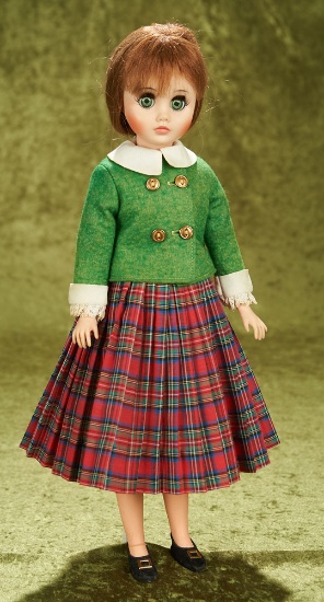 17" Maggie in Scotch Plaid Pleated Skirt, 1972