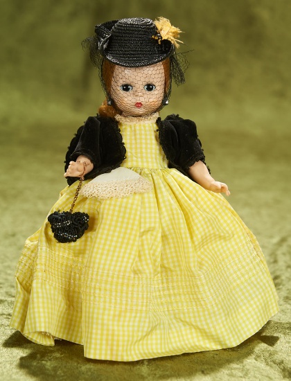 8" Alexander-kins "Aunt Agatha" in Checked Taffeta Gown, 1957